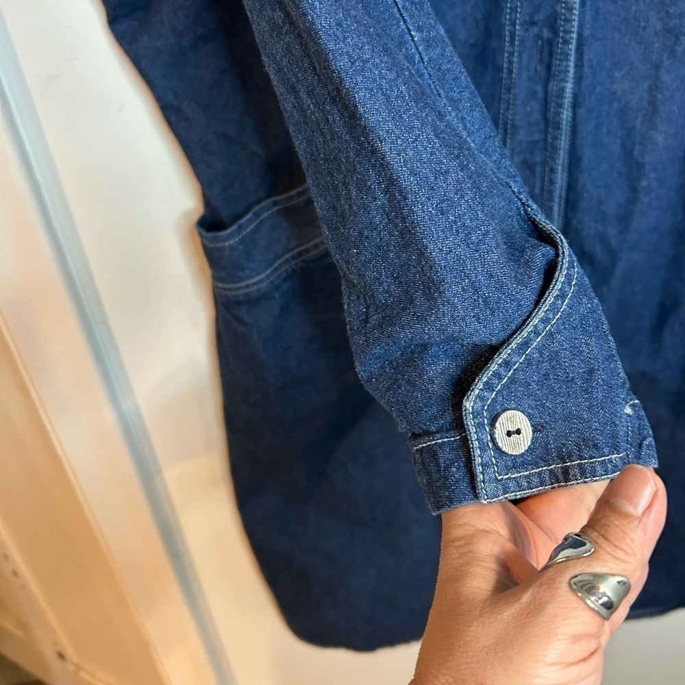Vintage Linda lundstrom size 10 denim coat - Picture 2 of 8